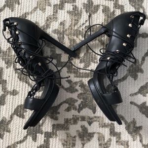 Nasty Gal Lace Up Heels